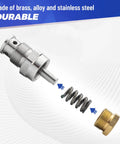 Spray Prime Drain Valve Kit Replacement for Airless Sprayers 390 395 490 495 595 695 showing alloy steel valve parts
