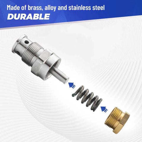 Spray Prime Drain Valve Kit Replacement for Airless Sprayers 390 395 490 495 595 695 showing alloy steel valve parts
