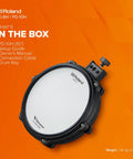 10 Inch Dual Zone V Pad With Tension Adjust Mesh Head For Custom Feel And Quiet Play Rugged Hoop With Rubber Rim