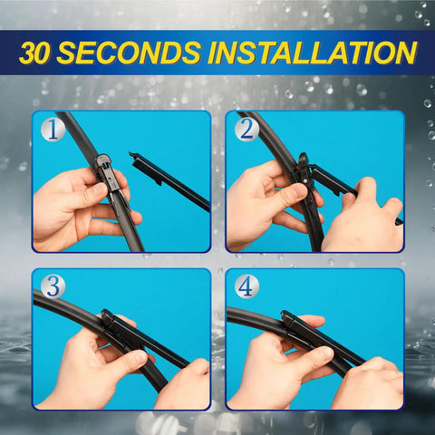 30 seconds installation guide for Beast Mode Waterproof Windshield Wiper Blades for Ford Explorer 2011 to 2024 with details.