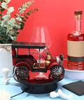 Smooth 7.87 Inch Motorized Rotating Display Stand With Sleek Mirror Surface For Stunning Jewelry Watch Showcase 360 Electric Turntable showcasing a vintage car model.