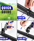 Quick guide for Heavy Duty 304 Stainless Steel Zip Tie Gun Kit With 150 Black Metal Zip Ties In 8 11.8 15.8 Inch Sets