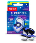Sleep Deep Ear Plugs For Catching Zs And Focus With 3D Oval Shape Soft Reusable Earplugs With Noise Reduction Gel For 27dB Attenuation Side Sleeper Friendly Multisize Pack S And M And L 2 Pairs in packaging