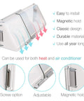 Adjustable Magnetic Air Vent Deflector For Ducts And Registers Stretch 10 To 16 Inches Fits Sidewall Ceiling And AC Vents Heavy-Duty
