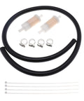 Inline 5/16 Inch Fuel Filter For Mercury Marine Outboards 40-400 HP With 42 Micron Element Includes Fuel Line And Clamps
