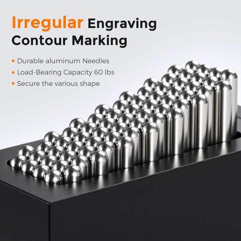Flexible Fixture Clamp For CNC Laser Marking Machines Universal Tooling Fixture Claw 30x79MM SUS Stainless Steel 6MM Pin 21MM Stroke