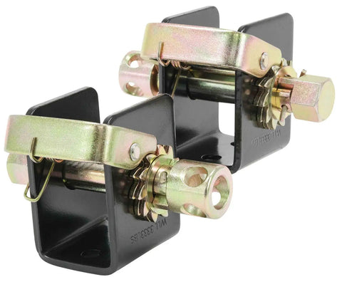Beefed Up Heavy Duty Lashing Winch Set For 2 Inch Straps Left And Right Bolt On Or Weld On Track Tie Down Tow Dolly For Truck Flatbed Use 3333 Lbs Working Load Limit 10000 Lbs Breaking Strength Black, pair