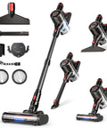 Cordless Vacuum Cleaner With 450W Motor And 40KPa Max Suction, 50 Minute Run Time, 8 In 1 Lightweight Stick Vacuum attachments