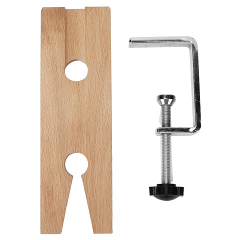 Wooden Jewelers Bench Pin With Heavy Duty C Clamp Slotted Jewelry Work Holder For Ring Polishing And Soldering Craft On Desktop Workbench Vise