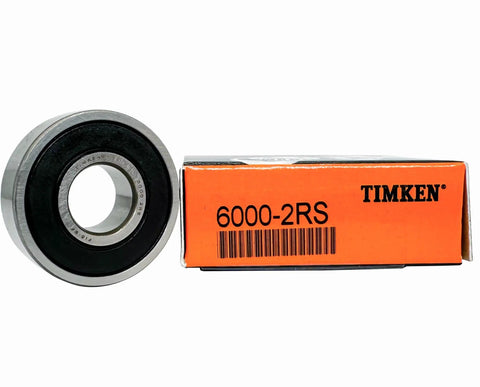 4 Pack 6000-2RS Double Rubber Seal Bearings 10x26x8mm with chrome steel core and packaging