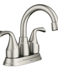 Idora Two-Handle Centerset Bathroom Faucet With High Arc Spout, Spot Resistant Brushed Nickel Finish