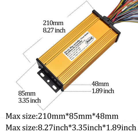 High Power BLDC Sine Wave Controller For Electric Scooters And E Bikes 60V 84V 72V 36V 48V 2000W Snappy Throttle Response And Precise Braking Control Durable Motor Controller For Bicycle Accessories