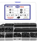 All In One Nylon Flat Washer Set With 1350 Pieces In Nine Sizes M2.5 Through M12 Black Nylon Washers For Screws And Bolts Durable Fastener Spacers