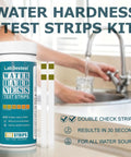 Dual Pad Hard Water Test Kit For Home Use With Lab Quality Results No Lab Visit Easy To Use And Great For Softeners Appliances And Showers For Home Water Needs And Easy Maintenance, 100 strips