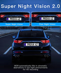 Comparison of 'Super Night Vision 2.0' on a car with 4 Channel Dash Cam With 360 Degree View For Cars at night.