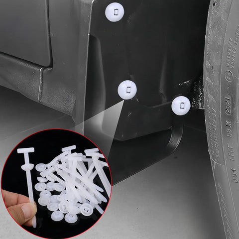 50 Pack Nylon Self Locking Cable Tie Buckles Heavy Duty Universal Car Repair Clips for Bumpers Trunk Lining 3.51 Inch Length White