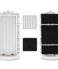 Two Pack Replacement Filter Compatible With 04383 04384 04385 04386A Air Purifier HEPA 3 In 1 Filtration Replace Part 990051000