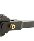 Swivel Knurling Tool Holder For Coarse Knurls With 3/4 Inch Diameter Knurls And 1/4 Inch Hole, 6 Knurls, 3/8 Inch Shank Width