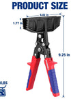 Six Inch Hand Seamer Tool For Sheet Metal Bending And Seaming Heavy Duty Steel Brake Pliers with ergonomic grip and dimensions