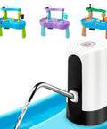 Portable USB Electric Water Bottle Pump For Travel, Home And Office, Automatic Dispenser, Lightweight Food Grade, No Spill Design