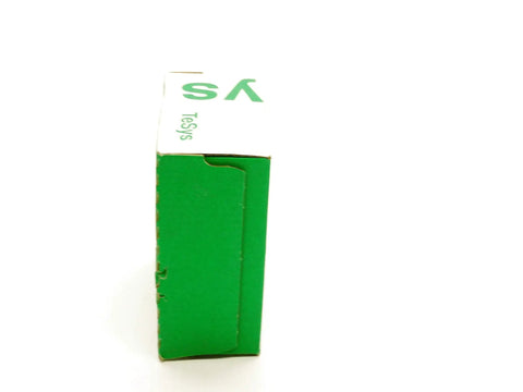 Side view of box packaging for LC1D25BL 24VDC Contactor NSFS OEM For Industrial MRO Projects, showing green and white design.