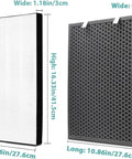 Air 220 and Air 320 Replacement Filter Set 3-in-1 HEPA Filter Plus Activated Carbon and Pre Filter for Air Purifier 2678 2677
