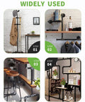Heavy Duty 3/4 Inch Female Thread Cast Iron Pipe Coupling Fittings 4 Pack For Plumbing Furniture Build Shelving And Industrial Style Decor Durable And Easy To Install used for coat rack, shelving, and rustic furniture.