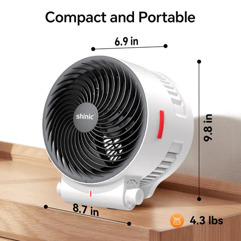 2 In 1 Heater And Fan Combo 1500W Turbo Ceramic Space Heater With 3 Modes Adjustable Thermostat Tip Over And Overheat Protection