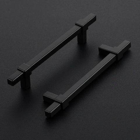 Rock Solid 30 Pack Black Cabinet Handles With 5 Inch Hole Center For Kitchen Drawer Pulls And Bathroom Vanity Refresh Featuring Rust Proof Stainless Steel Square Design That Kicks Up Your Sweet Home Makeover