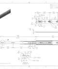 Technical drawing of Heavy Duty 16 Inch Drawer Slides With Soft Close Steel Full Extension And Over Travel 130lb Load Capacity