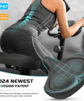 Oversized Extra Wide Bike Seat For Women And Men, All Day Comfy Saddle for stationary bike, ergonomic design with cooling gel