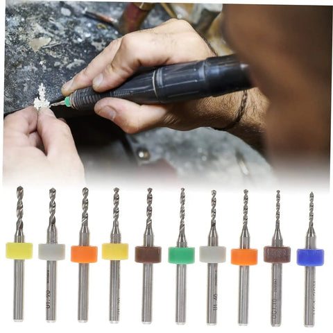 30 Piece Micro Drill Bit Set For PCB And Jewelry Pro Grade Precision Hand Drill Engraving Kit Tungsten Steel Bits in use