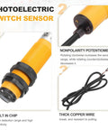 Heavy Duty Diffuse Reflection Photoelectric Sensor One Meter Detection Range M18 DC Six to Thirty Six Volts NPN Normally Closed