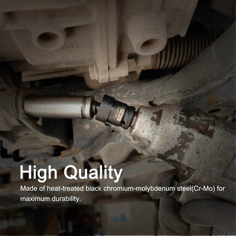 Impact Universal Joint Socket Set With Swivel Adapters for CrMo steel installation view