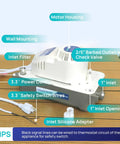 Automatic Condensate Pump For HVAC With Safety Switch, 115V, 70 GPH, includes components and connections shown.