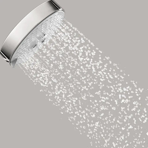 Raindance S 5 Inch Showerhead With Air Power Technology Featuring BalanceAir Whirl Air And RainAir Sprays, chrome finish water flow