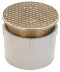 Adjustable Floor Cleanout With 3 Inch ABS Hub Connection For Retrofit And New Construction Built Tough ABS Workhorse Assembly
