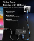 Stable DC powered Dual Bay M.2 Nvme Ssd Cloner Dock Handles Up To 16TB Drives With Instant One To One Offline Duplication.