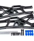 Beefed Up Aluminum Alloy Front And Rear Suspension Arms Upgrade Kit For One Five Scale Traxxas XMAXX RC Monster Truck anodized parts