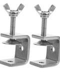 Two Pack Heavy Duty Clamps For Woodworking Quick And Secure C Clamps For Small To Large Materials Portable Opening Shaped Tool Durable And Versatile, side view