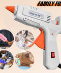 Fast Preheating Mini Glue Gun Kit With Carrying Case And 30W Hot Melt Gun 20 Premium Glue Sticks And 10 Wood Craft Sticks Dope DIY Essential