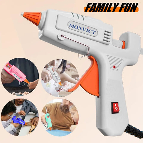 Fast Preheating Mini Glue Gun Kit With Carrying Case And 30W Hot Melt Gun 20 Premium Glue Sticks And 10 Wood Craft Sticks Dope DIY Essential