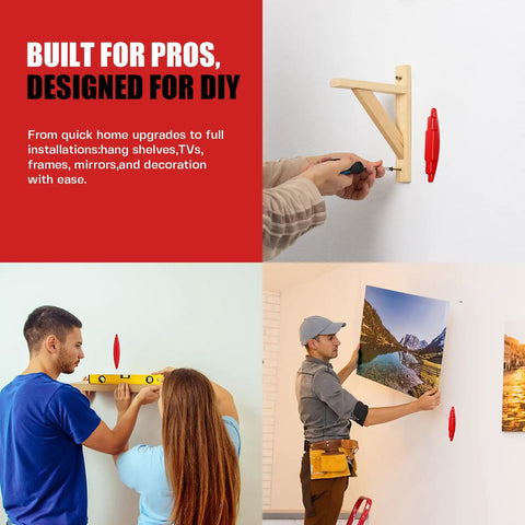 Easy Grab Four Pack Magnetic Stud Finder No Battery Required Wall Screw Locator Dead On Nail Detector For Drywall And Wood Framing Totally Hassle Free Diy Upgrade