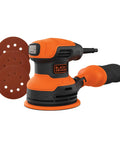 Random Orbit Sander 5 Inch 2.4 Amp With Built In Dust Bag, Adjustable 3 Position Grip, sanding discs included