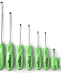 Eight Piece Mechanic Grade Screwdriver Set With Slotted And Phillips Drivers, Durable Alloy Steel, Ergonomic Comfort Handles