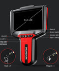 5 Inch 1080P HD Dual Lens Endoscope Camera With Light For Sewer And Plumbing Inspection 16 Foot Waterproof Flexible Borescope front view