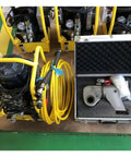 Badass Hydraulic Torque Wrench With 1.5 Inch Square Drive Aluminum Titanium Alloy Build For Serious Bolt Tasks No Drama Fastener Rig That Truly Works Hard On Job Sites in storage case with hydraulic pump and hose.