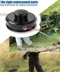 Trimmer Head Replacement For Echo Echomatic SRM210 SRM225 SRM230 SRM235 SRM2100 Straight Shaft Trimmers 21560070 Weed Wacker Head Durable ABS PVC Construction Easy Install And Reliable Performance