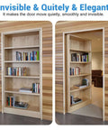 Stainless Steel Hidden Door Hinge Pivot For Secret Rooms And Concealed Bookcase Heavy Duty Built To Last Invisible Door Hardware