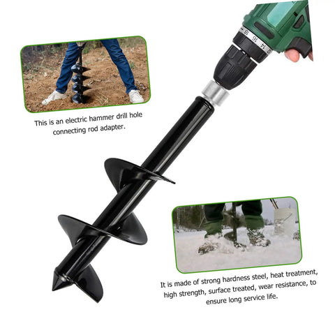 Beefy Pro Grade Drill Bit Adapter for Hammer Drills and Earth Augers 1 Inch Chuck Converter for Planting and Digging